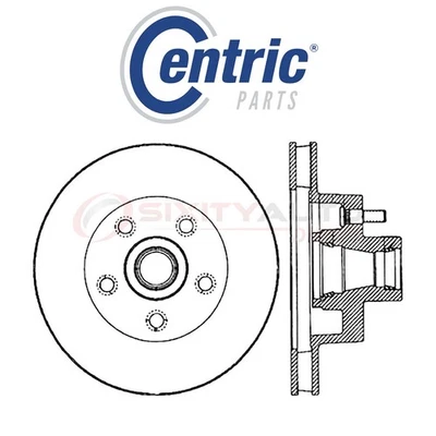 Centric C-TEK Disc Brake Rotor for 1972-1973 Ford Ranchero 4.1L 5.0L L6 V8 - kt - Image 1 of 4