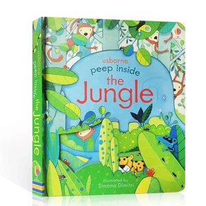 Usborne Peep Inside The Jungle 3D Flap Board Books Educational English Book  - Bild 1 von 10