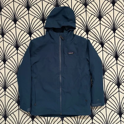 Patagonia 4-in-1 Everyday Jacket Boys XL 14 Blue Hooded Zip Up Waterproof Kids - Image 1 of 4