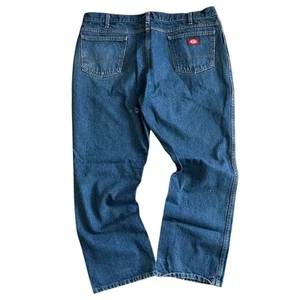 Dickies Baggy Faded 38x29 Men's Denim Workwear Jeans - Picture 1 of 7