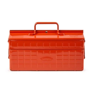 Caja de herramientas Toyo Steel ST-350 MoMA exclusiva de 2 niveles naranja duradera y sin costuras JP - Imagen 1 de 12
