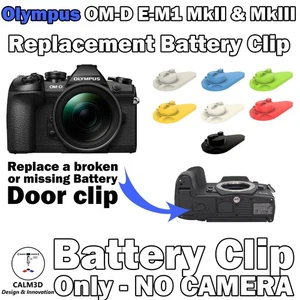 Olympus OM-D E-M1 MK II & MK III clip batteria di ricambio - stampa 3D gratuita P&P - Foto 1 di 3