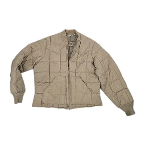 Chaqueta acolchada acolchada de colección Wall Blizzard Pruf, abrigo acolchado crema tostada, XL, tolva - Imagen 1 de 18