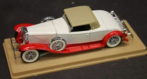 1935 Duesenberg J. Spider White over Red 1:43 Diecast Solido Made in France - Picture 1 of 7