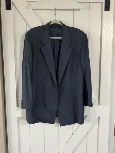 Giacca blazer cappotto sportivo uomo 48 blu navy Gianni Versace