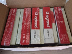 (5) Legrand - Wiremold V5747-2 Shallow Switch and Receptacle Boxes (2-Gang) NOS - Picture 1 of 2