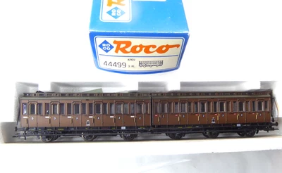 Roco H0 44499 -  Preuß.Doppel-Abteilwagen Set  3. Kl. OVP #0673+0674 - Bild 1 von 4