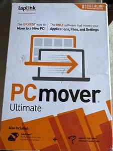 Laplink PC Mover Ultimate W/ SafeErase & Ethernet Cable NEW - Photo 1/2