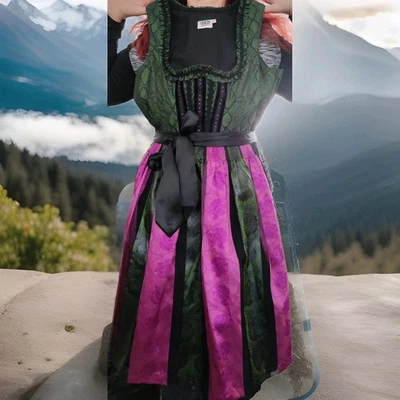 Wunderschönes Dirndl Gr. 38 Schwarz - Bild 1 von 4