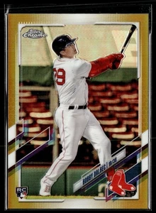2021 TOPPS CHROME GOLD ROOKIE /50 BOBBY DALBEC RED SOX - Picture 1 of 1
