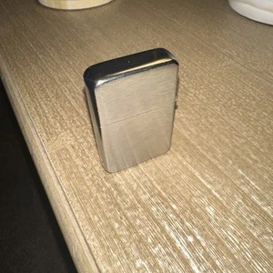 Brand New Star Refillable Emblem Flip Top Lighter Brushed Aluminum Free Shipping - Picture 1 of 10