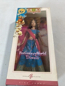 Barbie Diwali Festivals of the World Dolls of the World Pink Label selten NRFB - Bild 1 von 4