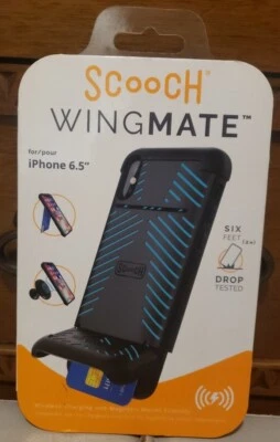 Чехол Scooch для Apple iPhone XS Max ЧЕРНЫЙ — скрытый бумажник, протестирован Wingmate - Изображение 1 из 2