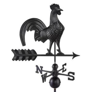 Good Directions Weathervanes 20"Hx18"W Modern Farmhouse-Inspired Rooster Black - Picture 1 of 5