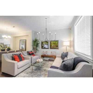 Chandelier Ceiling 6 Light Fixture Farmhouse Chrome Foyer Living Dining Room 36" - Picture 1 of 9