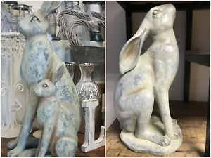 Grey Blue Hare Ornament Large and Small Sizes Available - Picture 1 of 18