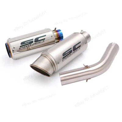 Silenciador amortiguador tubo medio sistema de escape para Kawasaki Versys 1000 2019-2024 Foto 1 de 4