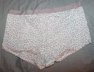 Auden Womens Plus Size 1X (16-18) Leopard Print Low Rise Boyshorts Underwear - Picture 1 of 3