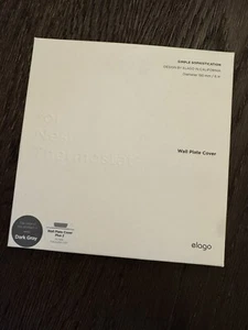 New In Box elago Dark Gray Wall Plate Cover For Google Nest Thermostat - Picture 1 of 4