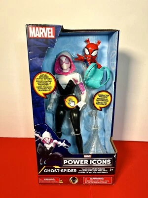 Figura parlante Marvel: Ghost-Spider-Gwen 2023 con luces y Spider-Ham Foto 1 de 4