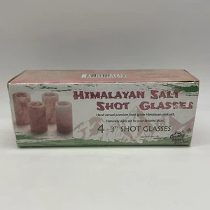 Himalayan Salt Shot Glasses set of 4 three inch glasses made for Tequila - Picture 1 of 8
