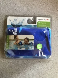 Speedo Fabric Armbands Floaties Begin to Swim Level 2 Ages 2-12 Blue Shark New - Picture 1 of 8