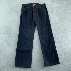Lucky Brand 361 Vintage Straight Mens Corduroy Pants 34x32 Black 0754 - Picture 1 of 11