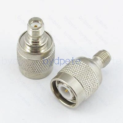 TNC Male to SMA Female Jack Adapter Connector 50ohm 50 ohm Coaxial Coax Pigtail - Image 1 of 4