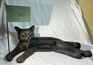 Harmony Kingdom ~ Présentoir pour chat assis en fonte ~ 2 pieds de long - NEUF dans sa boîte - Photo 1/11