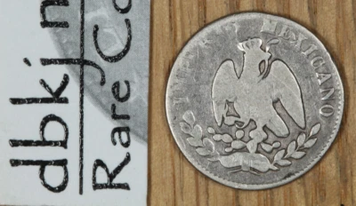 1864 M México - 10 Centavos - Plata - Maximiliano - KM386.1 - F - Fino Foto 1 de 3