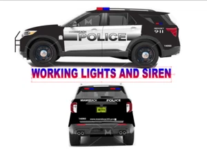 1/24 Scale Miami Beach Police 2022 Diecast Ford Explorer W Working/Lights/Siren - Picture 1 of 1