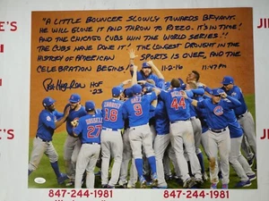 FOTO 16X20 FIRMADA POR PAT HUGHES INSCRITA CON LLAMADA FINAL SERIE MUNDIAL 2016 CERTIFICADO DE AUTENTICIDAD JSA - Imagen 1 de 3