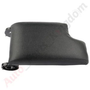 Para BMW E46 1999-2004 Serie 3 Negro Consola Central Tapa Apoyabrazos Cubierta Cuero - Imagen 1 de 12