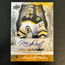 2008-09 Upper Deck Artifacts Autofacts #AF-TR Tuukka Rask Auto Boston Bruins