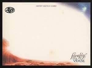Firefly 2015 Upper Deck The Verse Artist AP Horizontal Sketch Card Blank 1/1 - Picture 1 of 2