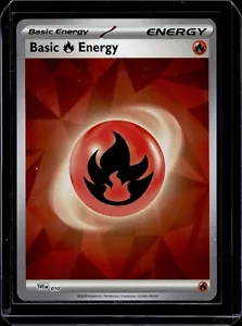 Basic Fire Energy #10 2025 Scarlet & Violet Prismatic Evolutions Holo - Picture 1 of 2