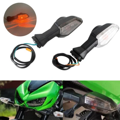 2X Luz indicadora de señal de giro delantera trasera para KAWASAKI KLE Versys 1000 650 ZX-6R Foto 1 de 4