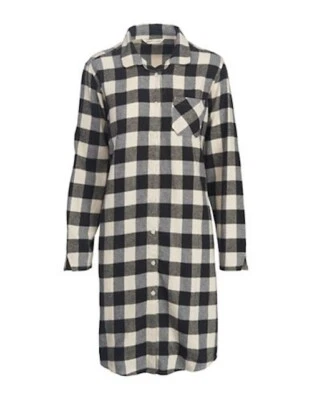Vestido de franela de algodón Woolrich marfil búfalo L138619 para mujer talla S Foto 1 de 3