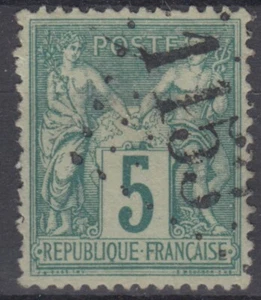 FRANCE CLASSIQUE : SAGE N° 75 OBLITERATION JOUR DE L'AN GC 1153 - Picture 1 of 2
