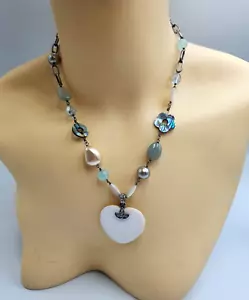 Collana Cuore Perline Vintage M&S - Foto 1 di 7