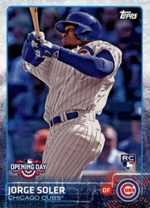2015 Topps Opening Day Baseball Base #25: Jorge Soler Opening Day - Picture 1 of 4