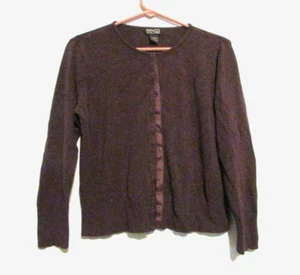 New York and Company Womens Plum Purple Snap Up Sweater Size Large EUC!!! - Picture 1 of 2