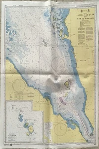 Admiralität 143 RED SEA JAZIRAT AT TA IR TO BAB EL MANDEB Wandkarte Karten Maritim - Bild 1 von 10