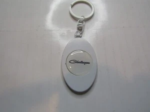 1970 1971 1972 1973 1974 DODGE CHALLENGER VINTAGE LOGO KEYCHAIN METAL WHITE - Picture 1 of 2