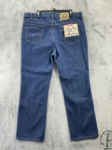 VTG Levis 517 Orange Tab Slim Fit Boot Cut 1991 *READ* Denim Blue Jeans 42W 30L - Picture 1 of 23
