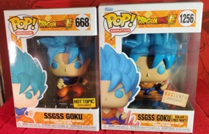 Funko Pop Dragon Ball Z - SSGSS GOKU #668 (HT) y SSGSS GOKU #1256 (BL) Exclusivo - Imagen 1 de 11