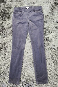 Eileen Fisher Cordhose Damen 4 grau Baumwolle spitz zulaufendes Bein mittlerer Bund 5 Taschen - Bild 1 von 20