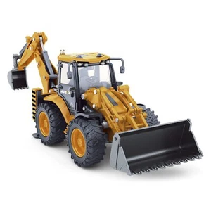 Diecast Excavator Backhoe Front Loader Truck 150 Metal Engineering Vehicle Cons - Picture 1 of 6