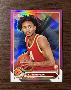 Kobe Bufkin - Pink Refractor Rookie RC - 2023-24 Topps Cromo Baloncesto - Imagen 1 de 2