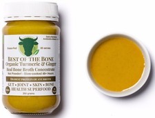 2-pack Organic Turmeric Ginger Pepper "best of The Bone" Grass-fed Bone Broth
